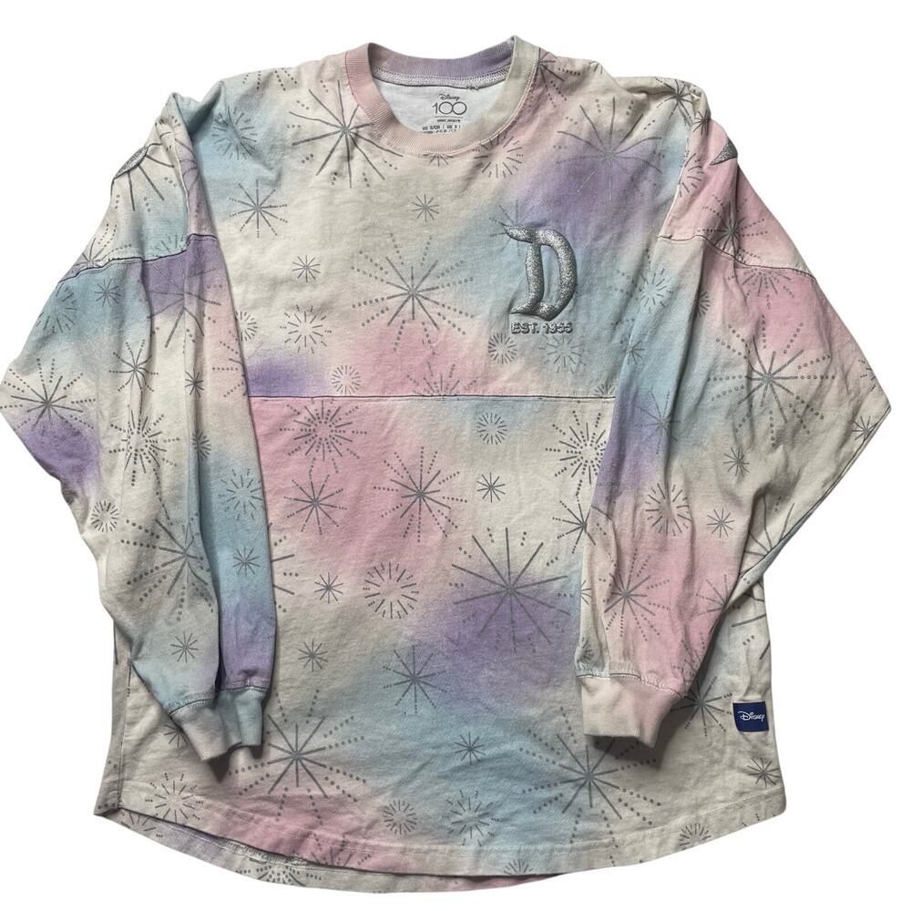 Disney Parks Spirit Jersey Long Sleeve Disney 100 Years Mickey and Friends Small